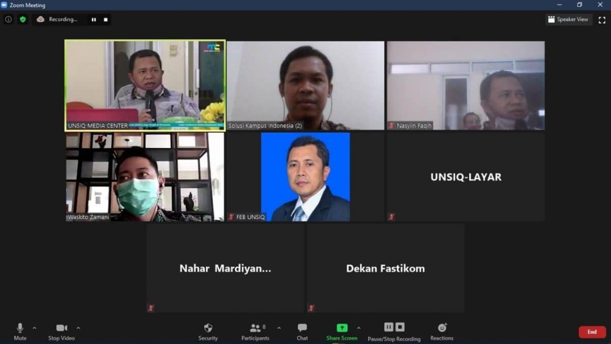 Paparan Aplikasi eSPMI di Universitas Sains Al-Qur’an Jawa Tengah