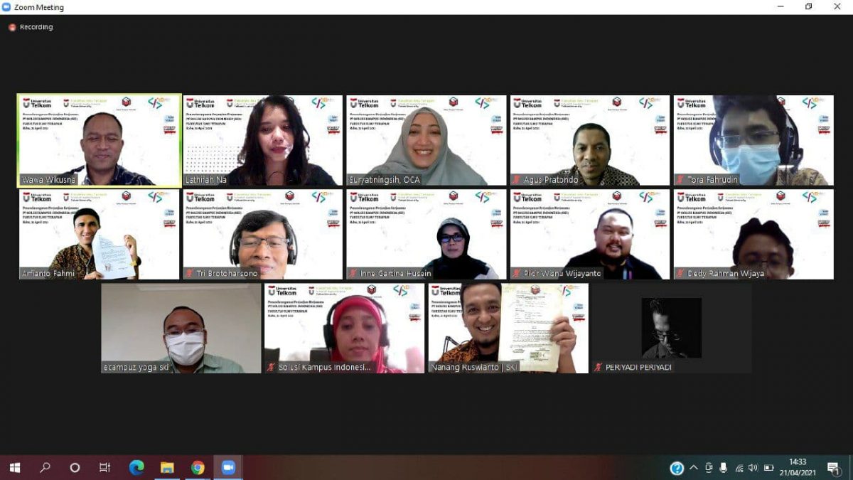 Solusi Kampus Indonesia & FIT Universitas Telkom, Tanda Tangani Kontrak Kerjasama