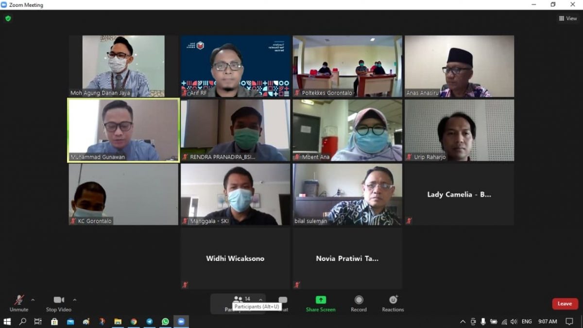 Diskusi Kerjasama Pembayaran SPP Poltekkes Kemenkes Gorontalo melalui Edupay BSI