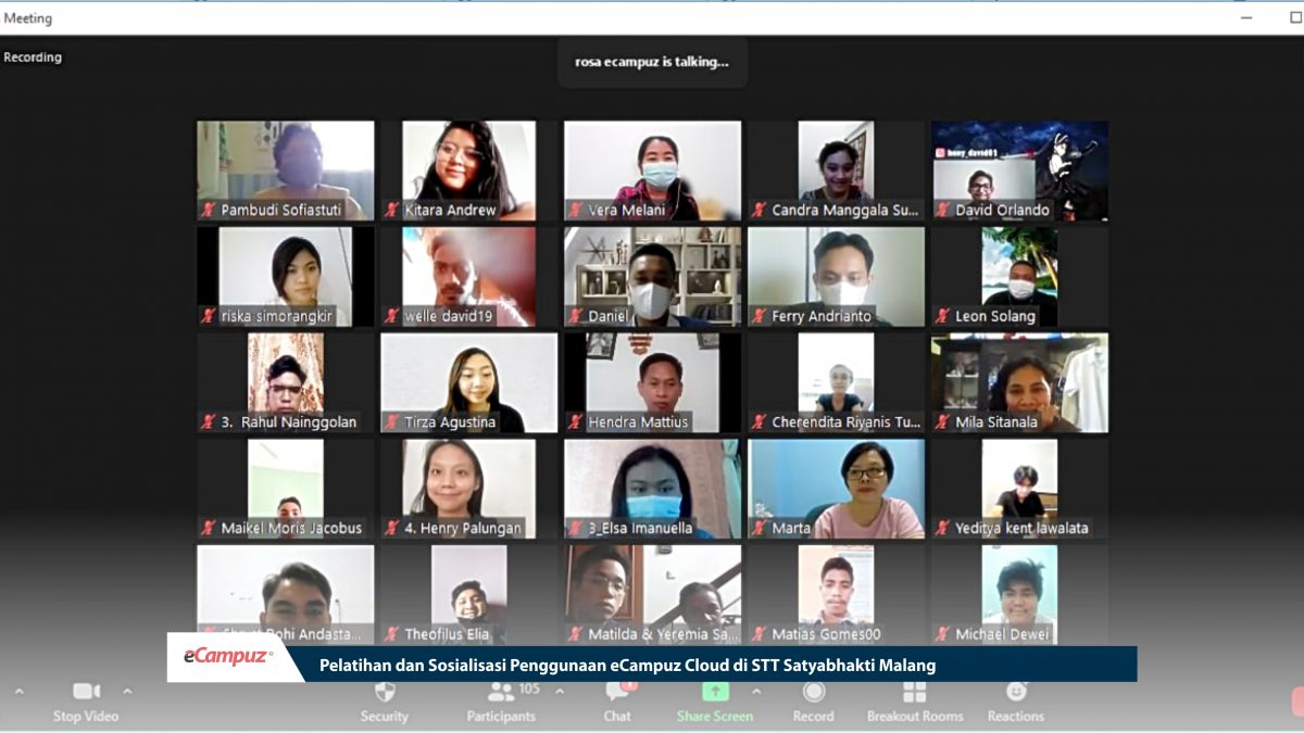 Pelatihan & Sosialisasi Penggunaan eCampuz Cloud di STT Satyabhakti Malang