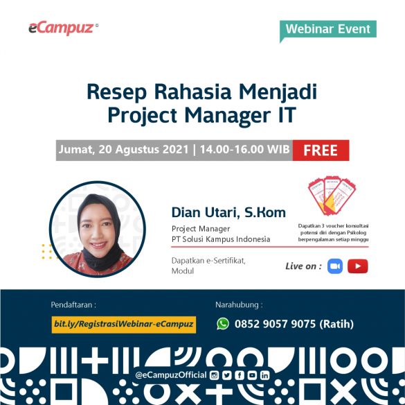 Webinar eCampuz Series 43 'Resep Rahasia Menjadi Project Manager IT' 5