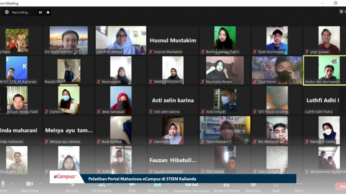 Sosialisasi ePortal Mahasiswa eCampuz di STIEM Kalianda Lampung