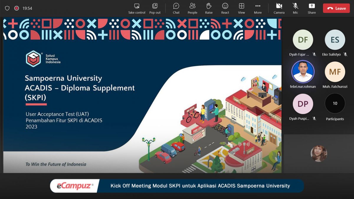 Kick Off Meeting Modul SKPI untuk Aplikasi ACADIS Sampoerna University