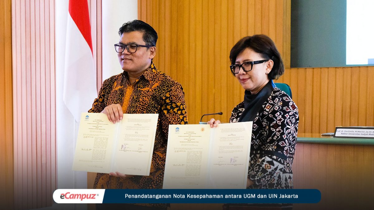Penandatanganan Nota Kesepahaman antara UIN Syarif Hidayatullah Jakarta dan Universitas Gadjah Mada untuk Memperkuat Transformasi PTKIN