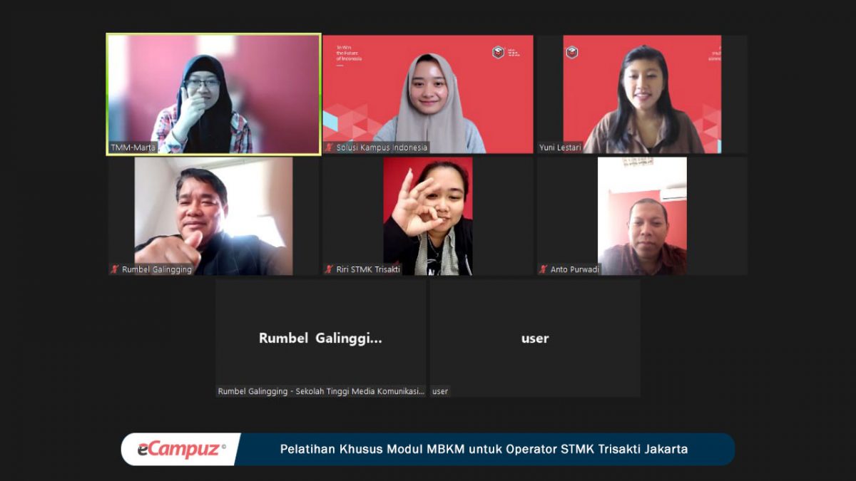 eCampuz Selenggarakan Pelatihan Khusus Modul MBKM untuk Operator STMK Trisakti Jakarta