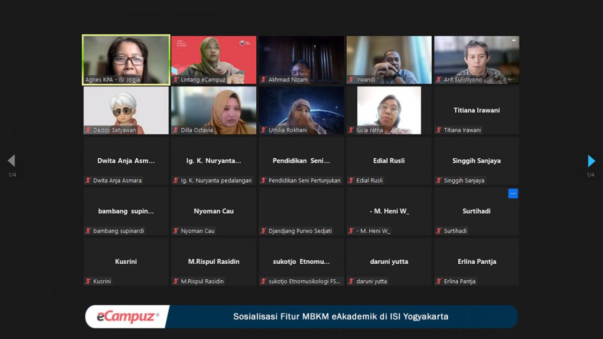 ISI Yogyakarta Kelola Data Aktivitas MBKM dengan eAkademik