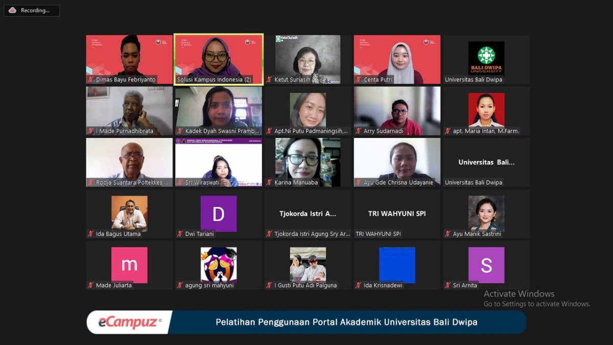 Universitas Bali Dwipa Maksimalkan Penggunaan Aplikasi eCampuz Cloud Portal Dosen dan Mahasiswa