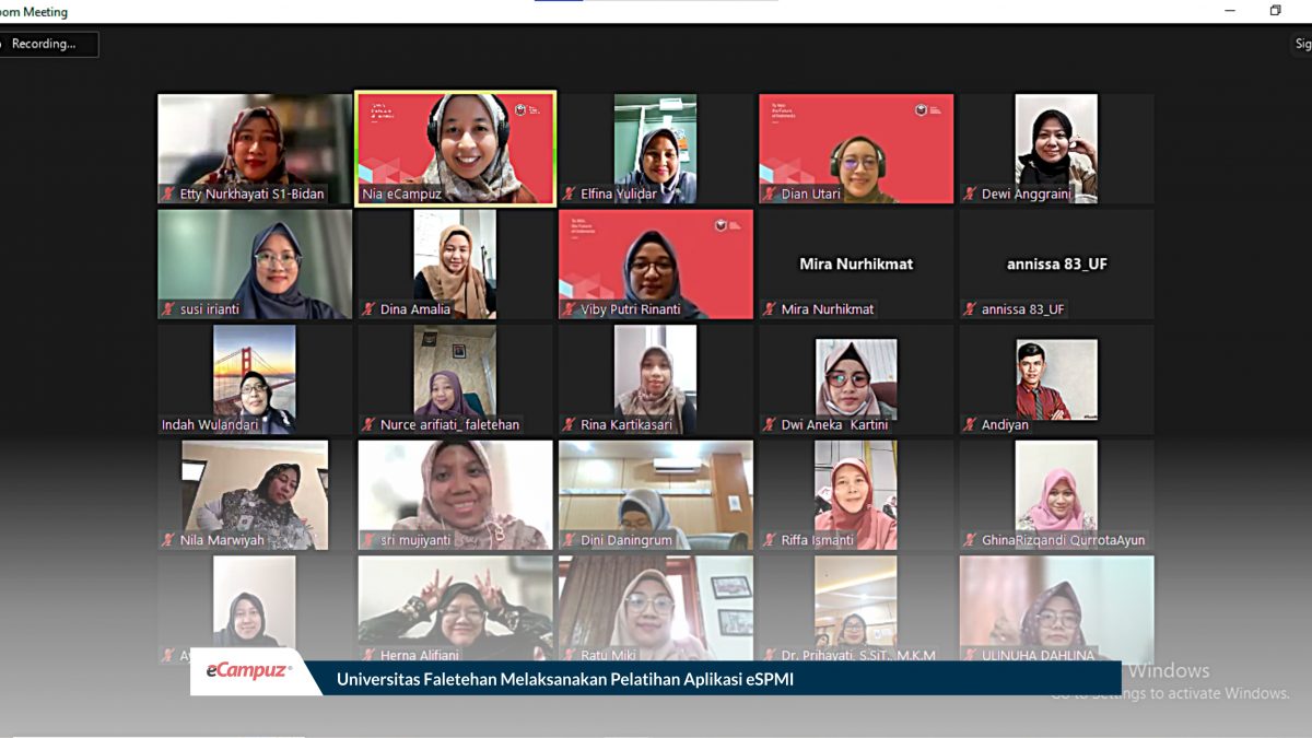 Universitas Faletehan Melaksanakan Pelatihan Aplikasi eSPMI