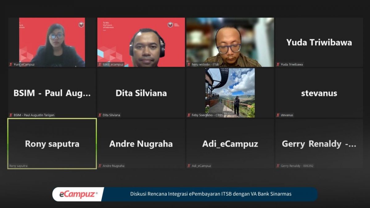 Diskusi Rencana Integrasi ePembayaran ITSB dengan Layanan Virtual Account Bank Sinarmas