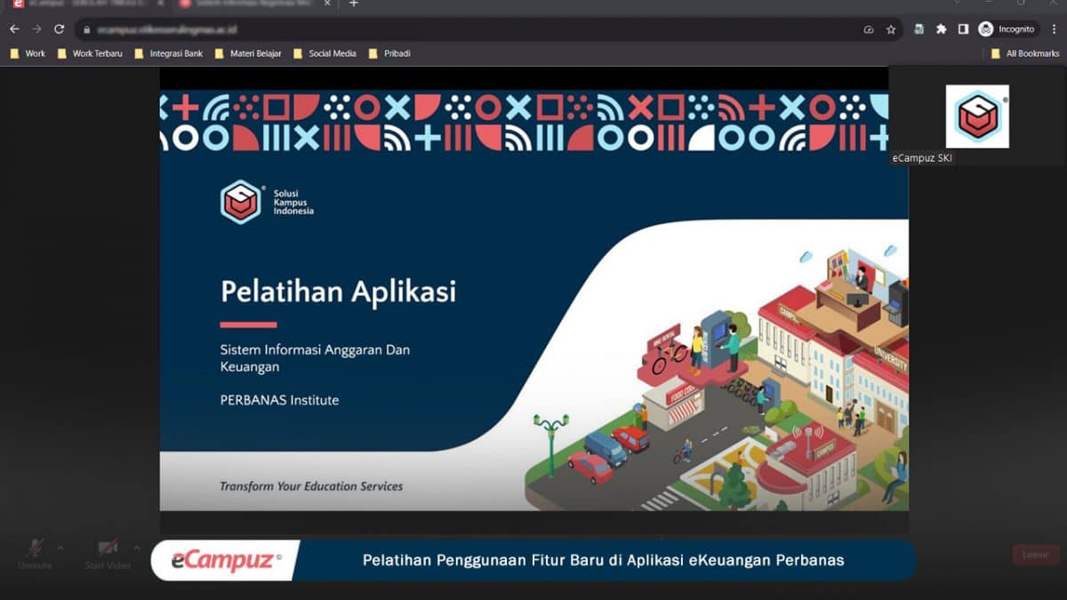 Pelatihan Penggunaan Fitur Baru di Aplikasi eKeuangan Perbanas Institute