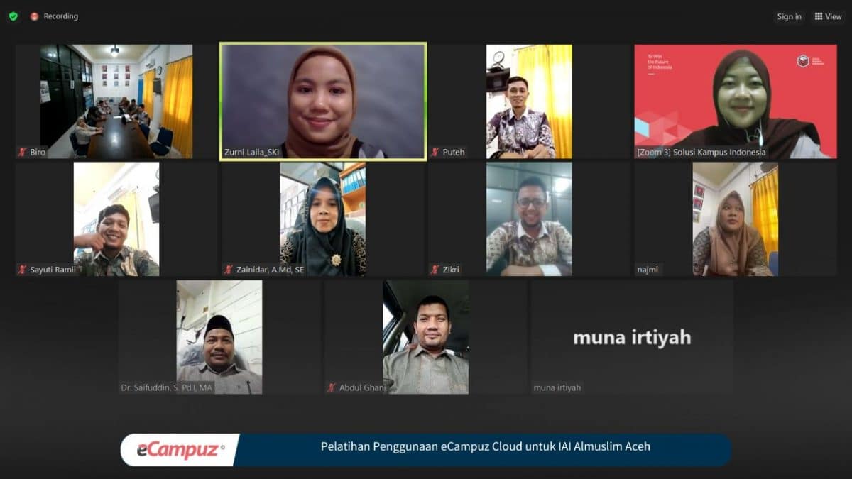 IAI Almuslim Aceh Gunakan eCampuz Cloud untuk Menunjang Aktivitas Akademik