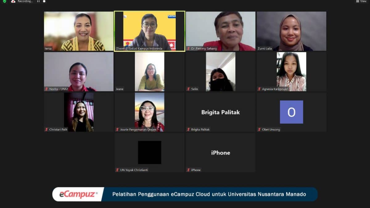 Pelatihan eCampuz Cloud untuk Universitas Nusantara Manado