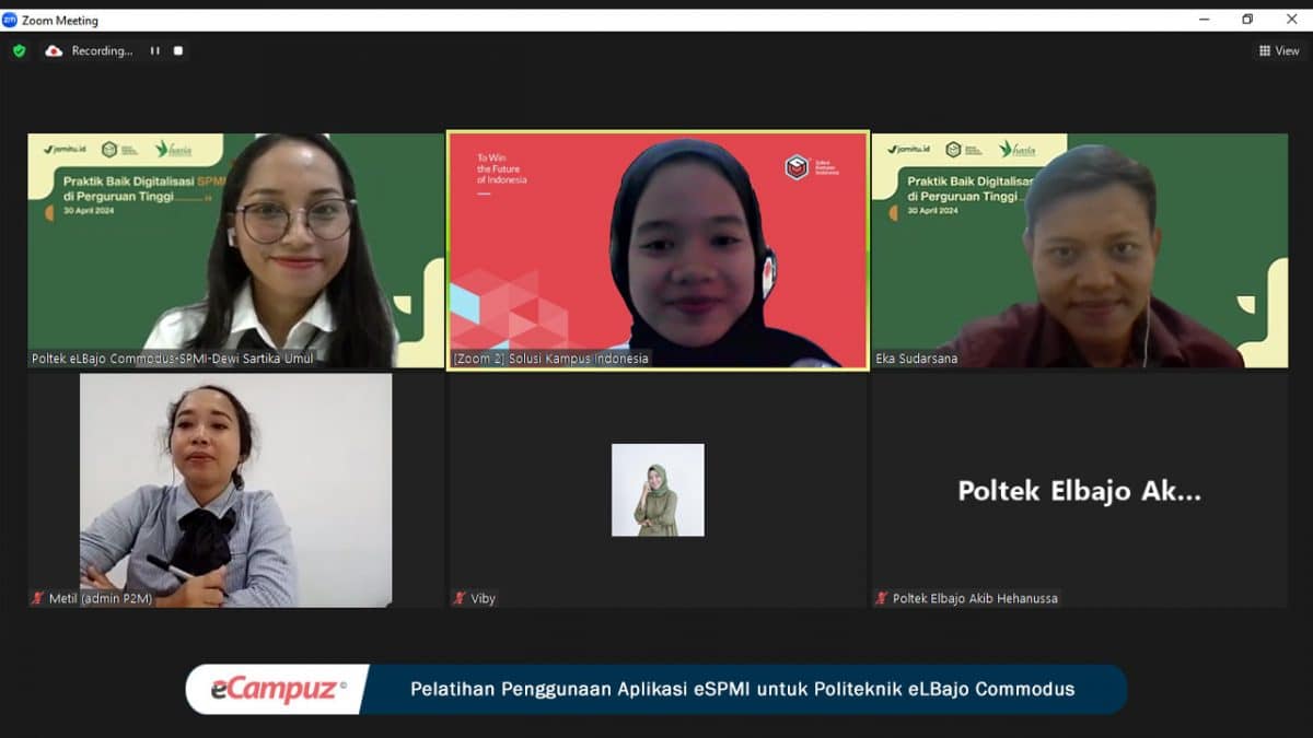 Pelatihan Penggunaan Aplikasi eSPMI di Politeknik eLBajo Commodus