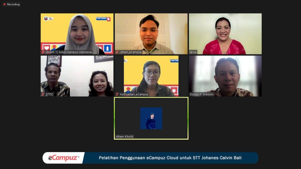 Pelatihan Penggunaan eCampuz Cloud untuk STT Johanes Calvin Bali dalam Meningkatkan Efisiensi Pengelolaan Data Akademik