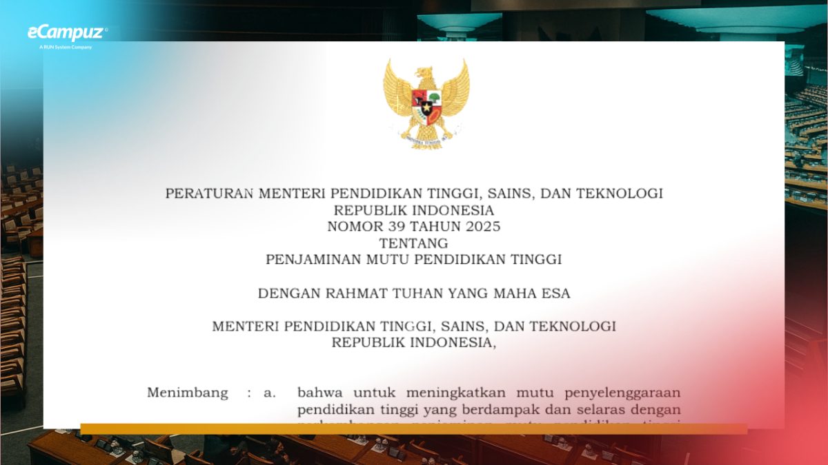Memahami Permendiktisaintek No. 39 Tahun 2025: Arah Baru Penjaminan Mutu Perguruan Tinggi