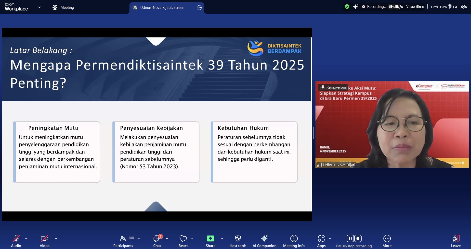 regulasi baru webinar permen 39